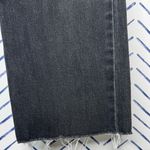 Old Navy High Rise Flare Button Fly Ankle Jean Black distressed Size 10 Photo 2