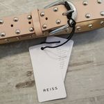 Reiss ππ Emin Studded Wide Leather Belt ~ Nude XS Photo 4