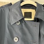 The Limited  Womens Trench Coat Medium Blue Rain Lightweight Jacket Casual Career Photo 2