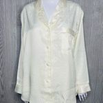 Victoria's Secret Nwt vintage Victoria secret silky sheer long sleeve shirt pajama set gold label Photo 7