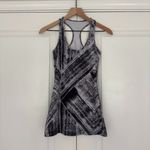 Lululemon Cool Racerback in Heat Wave White Black Tank Top Luon Light Athletic Photo 2