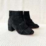 Steve Madden Steven  Shooter Black Suede Kilty Fringe Ankle Dress Boot 6.5 Photo 4