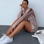 Princess Polly Joani Tie Dye Mini Dress Brown Photo 0