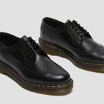 Dr. Martens | 3989 YELLOW STITCH SMOOTH LEATHER BROGUE SHOES Photo 0