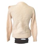 J.Crew  100% Merino Wool Ruffle Crewneck Long Sleeve Soft Pink Sweater Sze Small Photo 2