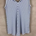 Karen Kane White/Blue Striped Soft Tank Top NEW Size SMALL Photo 2