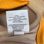 Shade & Shore  Women's Golden Yellow Ribbed Bikini Top - Size 34D - NWT Photo 7