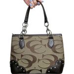 Vintage Y2K Brown CC Logo Shoulder Bag Photo 0