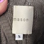 Michelle Mason Dress Cable Knit Taupe Brown Sz S Button Sleeveless Vest Bamboo Photo 4