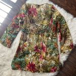Rhona Sutton Sheer Embellished Tropical Coverup Tunic Photo 8