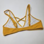 Cupshe Mustard Swim Top Sz Large Photo 2