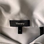 Theory - Matte Twill Button Shirt in Mist Blue Sz S Photo 6