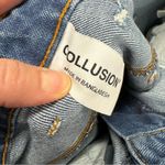 ASOS  Collusion Mom Jeans High Rise Straight Leg Womens 32 Blue Medium Wash Photo 8