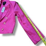 NWT House of Harlow 1960 Pink Gold Cropped Double Breasted Blazer Photo 8