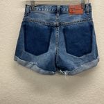 One Teaspoon One X Jean Shorts Hawks Relaxed Fit High Rise Twisted Cuff Hem 26 Photo 3