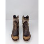 FREEBIRD by Steven Cablo Western Boots Brown Leather Ankle Bootie Heeled 10M Photo 2