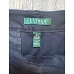 Ralph Lauren Lauren Ralph‎ Lauren Women's Cropped Pants Size 16 Black Cotton Blend Photo 2