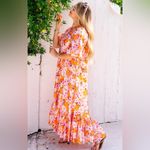 NEW Ivy City Co HAVEN MAXI DRESS Medium Orange Photo 3