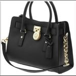 Michael Kors Hamilton Black Medium Handbag Photo 7