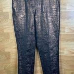 Pure Collection Size 6 Cropped Bronzed Lined Pants W/Front and Back Pock… Photo 0