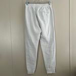 Nike Club Fleece Joggers Womens Small White Sweatpants Embroidered Swoosh - flaw Photo 2