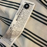 ZARA Satin Office Blouse STRECH Size Small Cream Black Lines Preppy Chic Photo 10