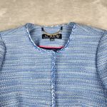 J.Crew  Louisa Lady Jacket Blazer in Sequin Tweed Blue Size 4 Photo 2