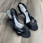 Mootsies Tootsies Mootsie Tootsie Women's Black Satin Strappy 3.5"‎ High Heels 8.5 M Y2K Shoes Photo 6