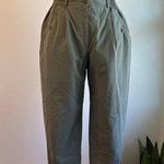 Patrizia S By Mondi Germany Green High Waisted Zipper Cropped Trousers Size 18/L Photo 0