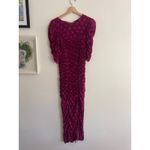 Free People  Briella Midi Dress in Fuschia Combo Size Medium Photo 6