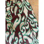 ZARA  Printed mid-rise straight leg Front zip Pants Size XS Brown Green Cream NWT Photo 3