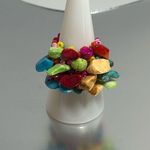 Boho Style Colorful Beaded Finger Ring Photo 1