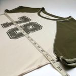 Arizona Jeans ARIZONA Women’s Green Varsity Crop Top Sporty T-Shirt Photo 6