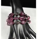 Ny Collection NY Collections SKU 037 purple pink beaded necklace matching Bracelet Photo 2