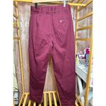 Polo Ralph Lauren High Waisted Wrap Belt Pants Burgundy Red Size 4 supreme Chino Photo 1
