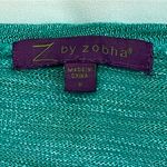 Z by Zobha Teal Ombre Lightweight Long Sleeve Top Size Small Green Photo 2