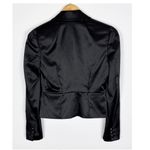 Bebe Satin Blazer Jacket Black Size 2 Photo 1