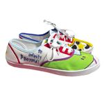 Custom Hand Painted Toy Story Inspired Canvas Sneakers Woody Buzz Women's Size 9 White Photo 1