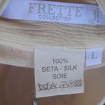 NWOT Frette Cream Silk Long Robe Size L Photo 7