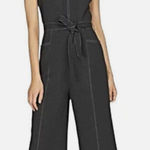 Greylin  Isla black Contrast Stich Tie Waist Jumpsuit Photo 0