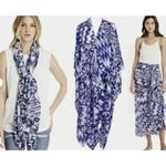 Michael Stars  Ikat‎ Print Kimono Multitude Scarf Wrap Skirt Beach Swim Cover O/S Photo 1