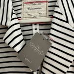 Anthropology short stripe blazer White Size L Photo 3