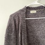 c'lisa gray cardigan comfortable soft sweater pockets velvety warm Size M Photo 1
