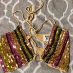Princess Polly  Sequin Halter Top Photo 0