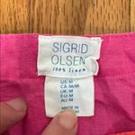 Sigrid Olsen  100% Linen Sleeveless Shift‎ Dress Pink Orange size M Photo 3