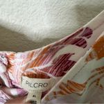 Anthropologie  Pilcro Sleeveless Denim Shift Mini Dress Floral Womens Size XL Photo 7