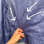 Leather Moto Jacket / Vest in Blue XS Photo 15