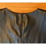 ZARA  Black Faux Leather Cutout Mini Dress Sz S Dark Romantic Futuristic Chunky Photo 7