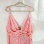 Mac Duggal NWT  26945 Coral Pink Sequin Gown Dress‎ size 16 Photo 7