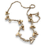 Vintage Sea Shell Necklace Tan Photo 0